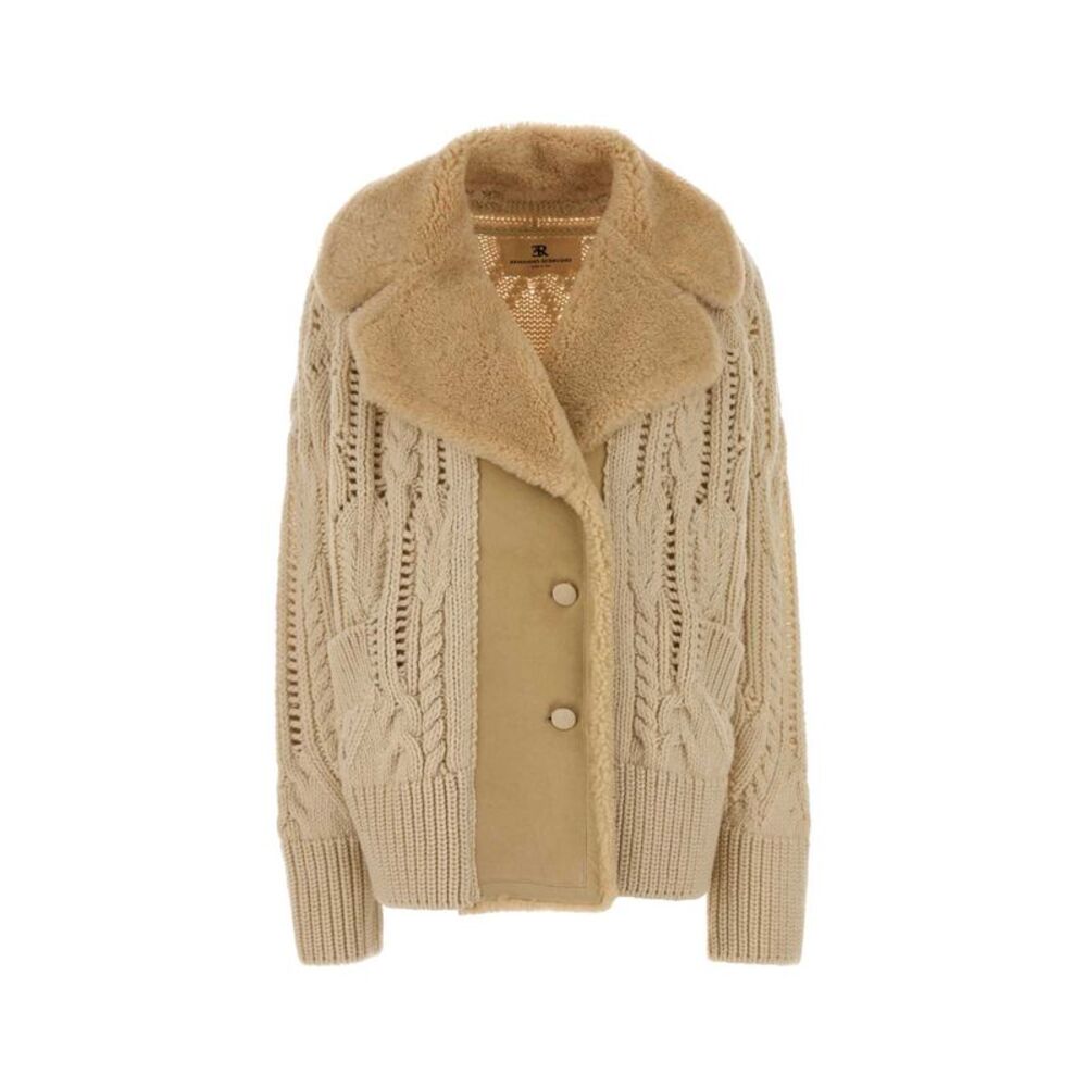 Ermanno Scervino Women Sand Wool Cardigan